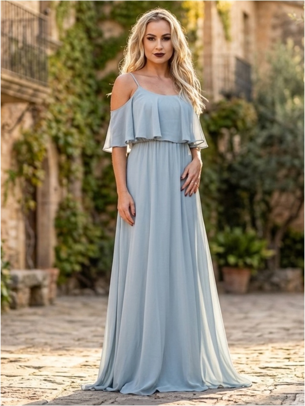 XS Show Me Your MuMu Caitlin Ruffle Maxi Dress - Picture 15 of 15